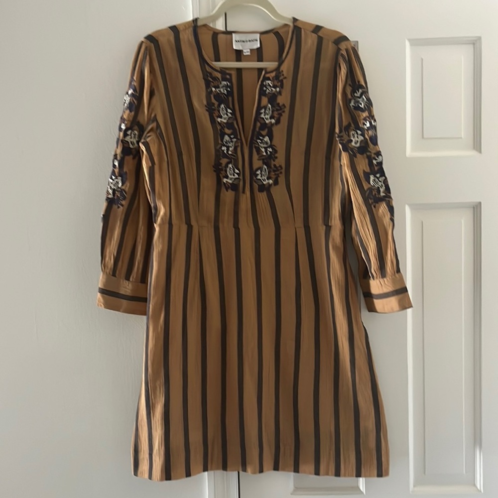 Antik Batuk stripe embroidered dress, size M/40